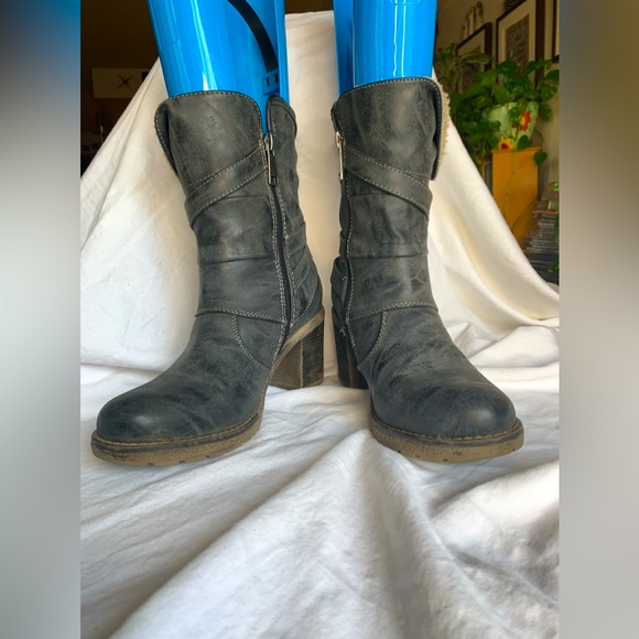 REBELS GREY MOTORCYCLE BOOTS - Picture 4 of 11